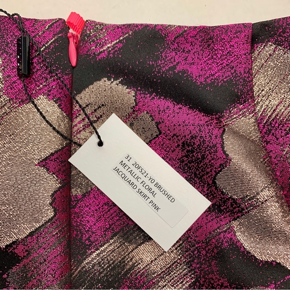 Milly Metallic Floral Jacquard Mini Skirt size 4 - Picture 4 of 4